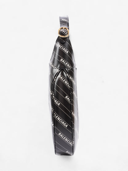 Gucci Gucci x Balenciaga Jackie Black / White Leather Medium