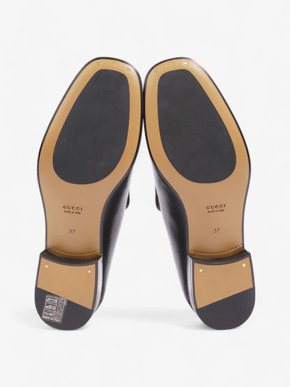 Gucci Horsebit Loafers Black Leather EU 37 UK 4