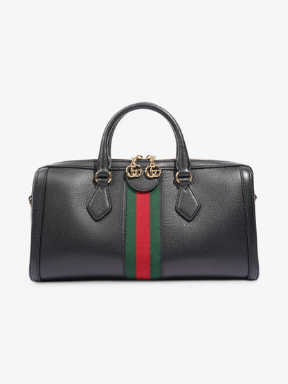 Gucci Ophidia Boston Bag Black / Red / Green Leather Medium