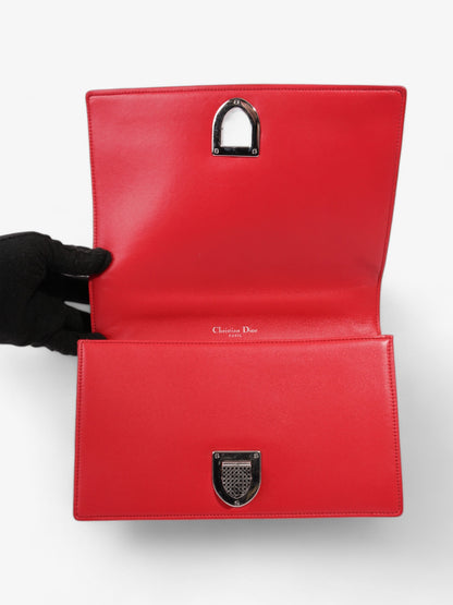 Christian Dior Diorama Red Calfskin Leather Medium