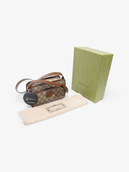 Gucci Interlocking G Messenger GG Supreme / Brown Coated Canvas Mini