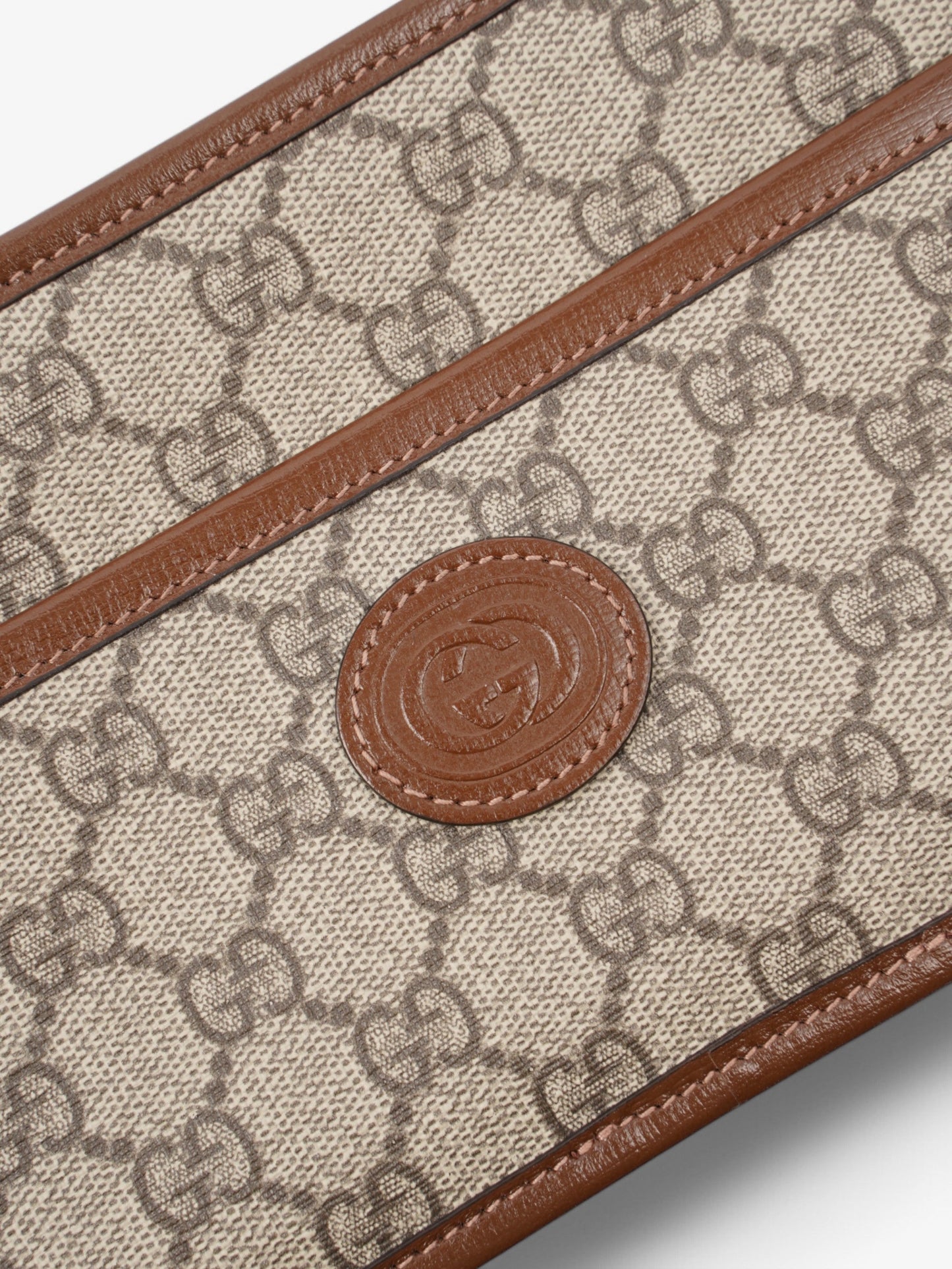 Gucci Interlocking G Messenger GG Supreme / Brown Coated Canvas Mini