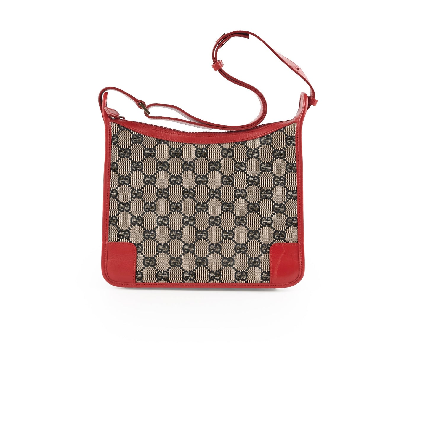 Gucci Monogram Red Shoulder Bag