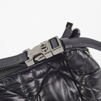 Christian Dior Diortravel Nomad Bag Pouch Calfskin Black
