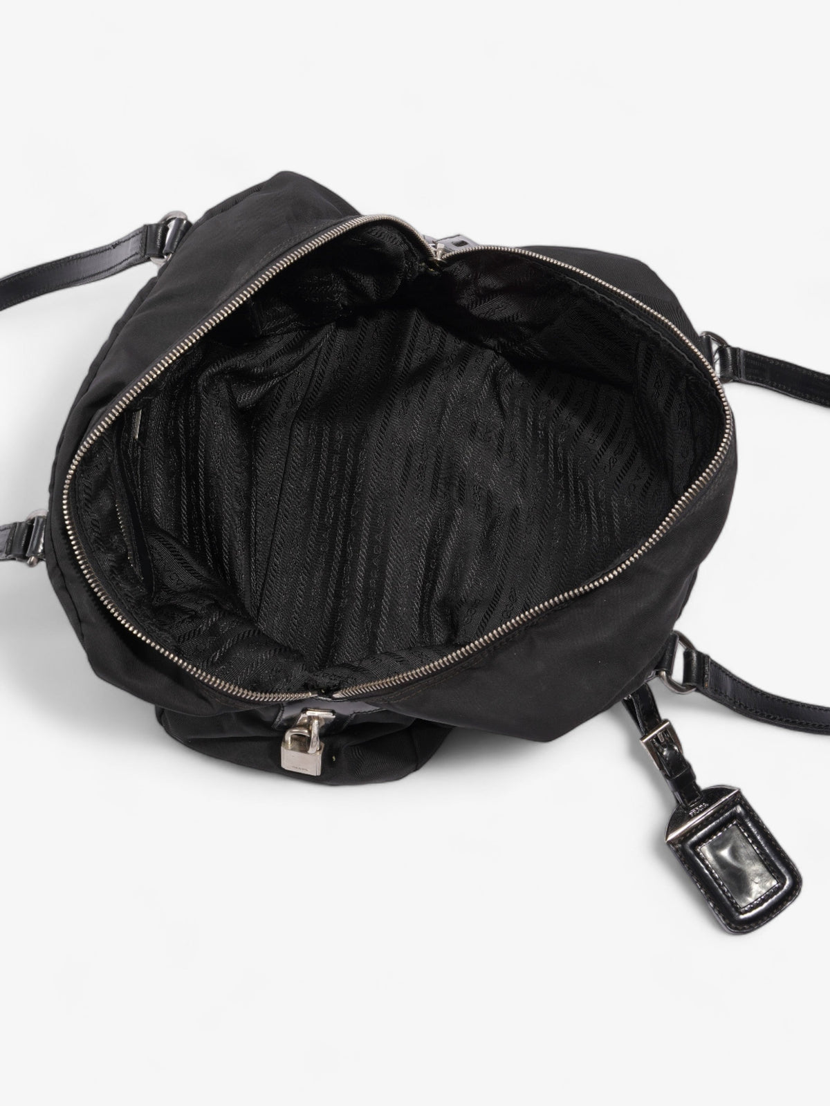Prada Canapa Logo Black Nylon