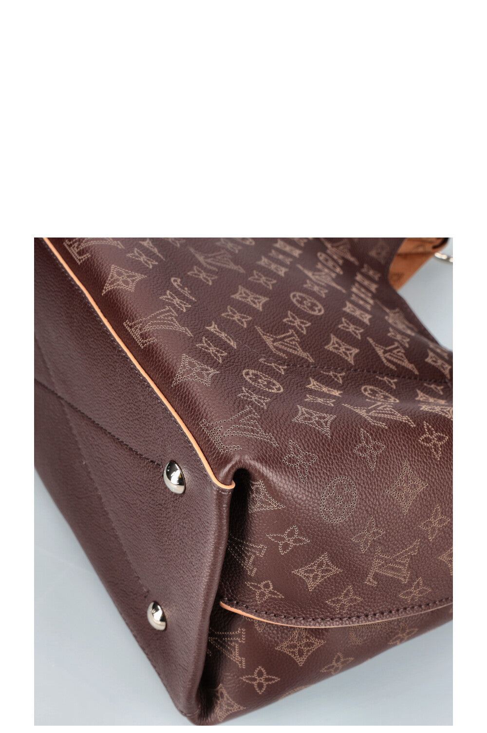 LOUIS VUITTON 2020 Carmel Mahina Bag Chocolate