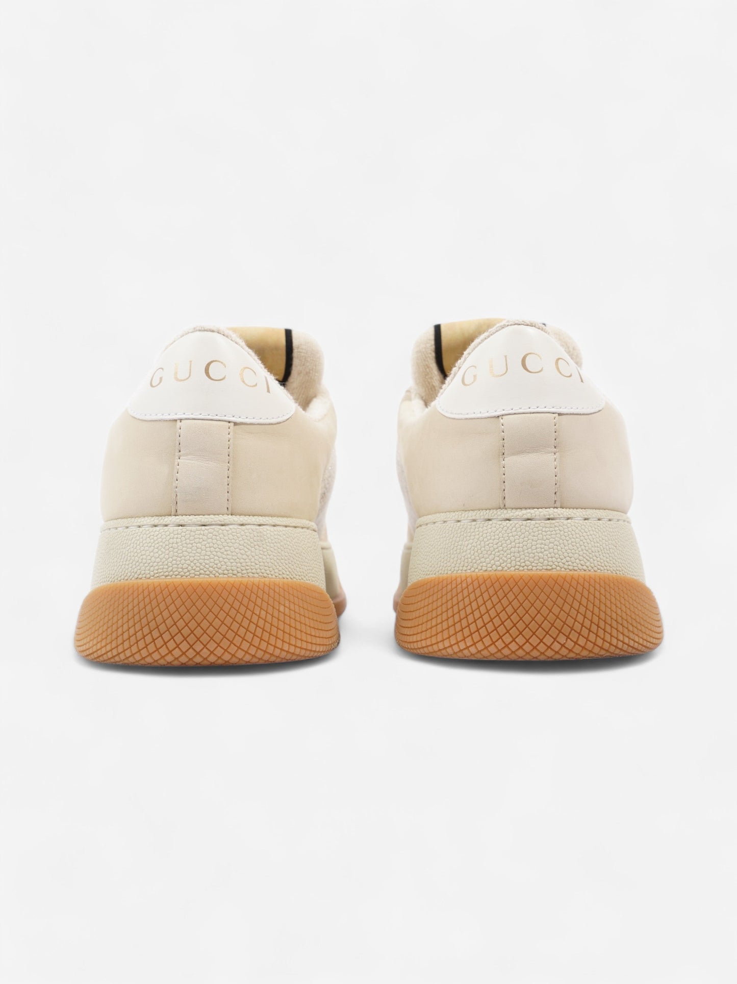 Gucci Screener GG Supreme / Beige / Silver Canvas EU 38 UK 5