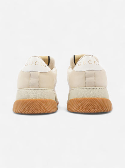 Gucci Screener GG Supreme / Beige / Silver Canvas EU 38 UK 5