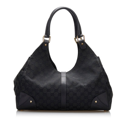 Gucci GG Canvas Nailhead Jackie Shoulder Bag