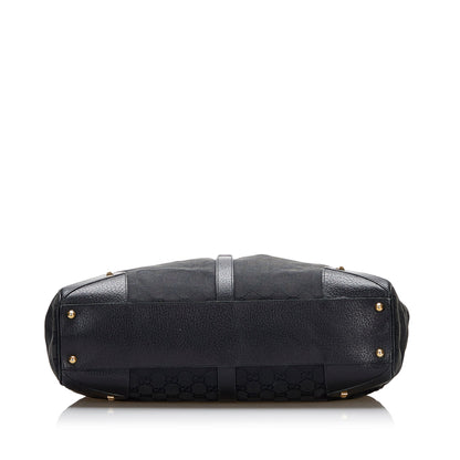 Gucci GG Canvas Nailhead Jackie Shoulder Bag