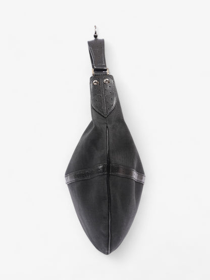 Gucci Reins Hobo Black Canvas