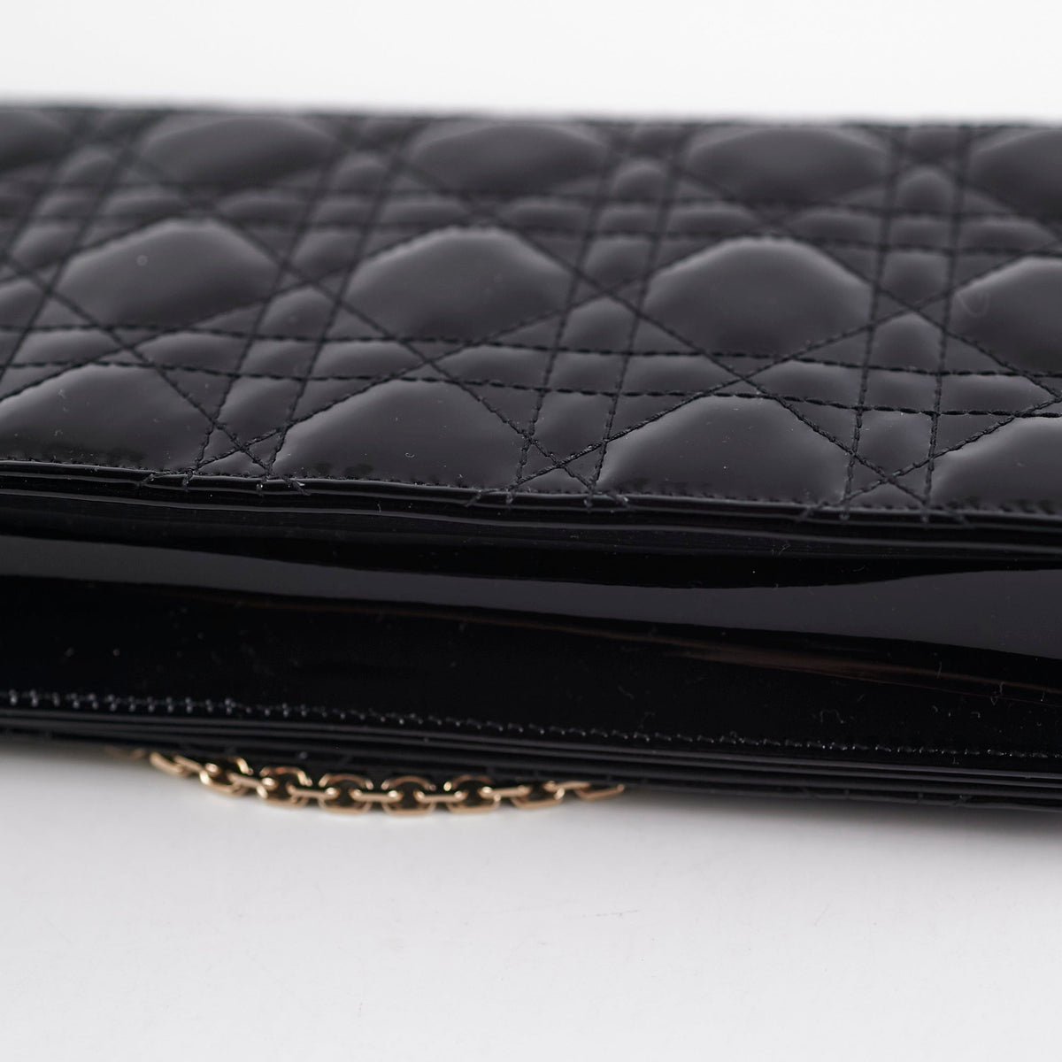 ITEM 2 - Dior Pouch Cannage WOC Wallet On Chain Clutch Black