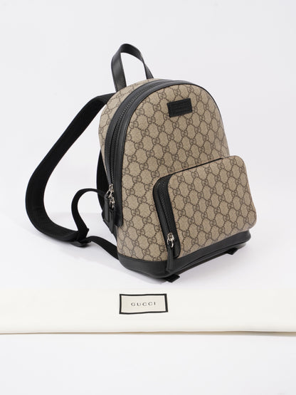 Gucci Supreme Backpack Monogram Coated Canvas