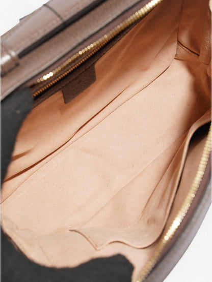 Gucci Ophelia GG Supreme / Brown Coated Canvas Small