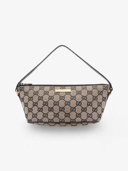 Gucci Boat Pochette GG Supreme / Black Canvas