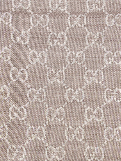 Gucci Beige Gucci scarf Grey GG Supreme Wool