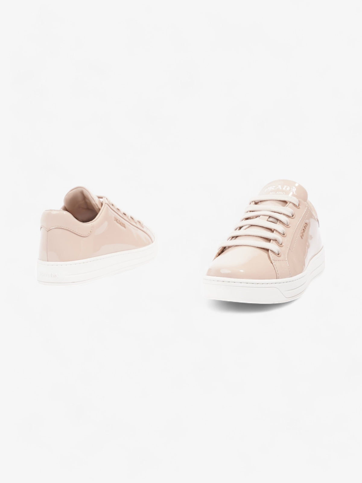 Prada Sport Sneakers Nude Patent Leather EU 36.5 UK 3.5