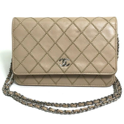 Chanel 30 Lambskin Beige Handbag 2