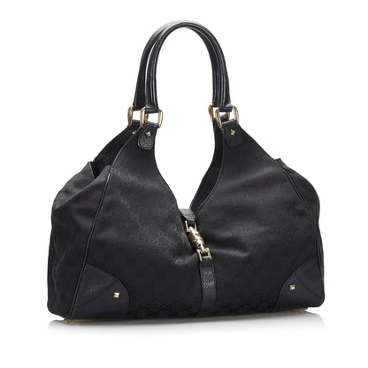 Gucci GG Canvas Nailhead Jackie Shoulder Bag