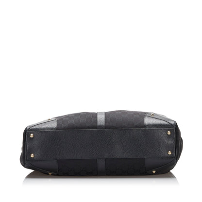 Gucci GG Canvas Nailhead Jackie Shoulder Bag