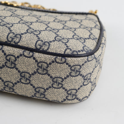 Gucci Ophidia GG Small Shoulder Bag Navy