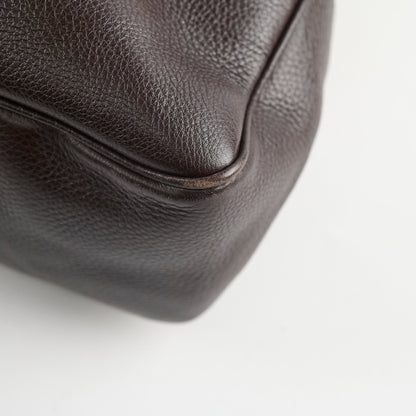 Gucci GG Canvas Bamboo Shoulder Bag Brown