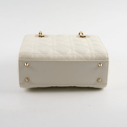 Christian Dior Small ABC Lady Dior White