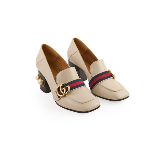 Gucci GG Pearl Loafers Ivory Size 37