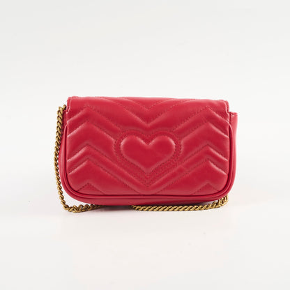 Gucci Super Mini Marmont Red Bag