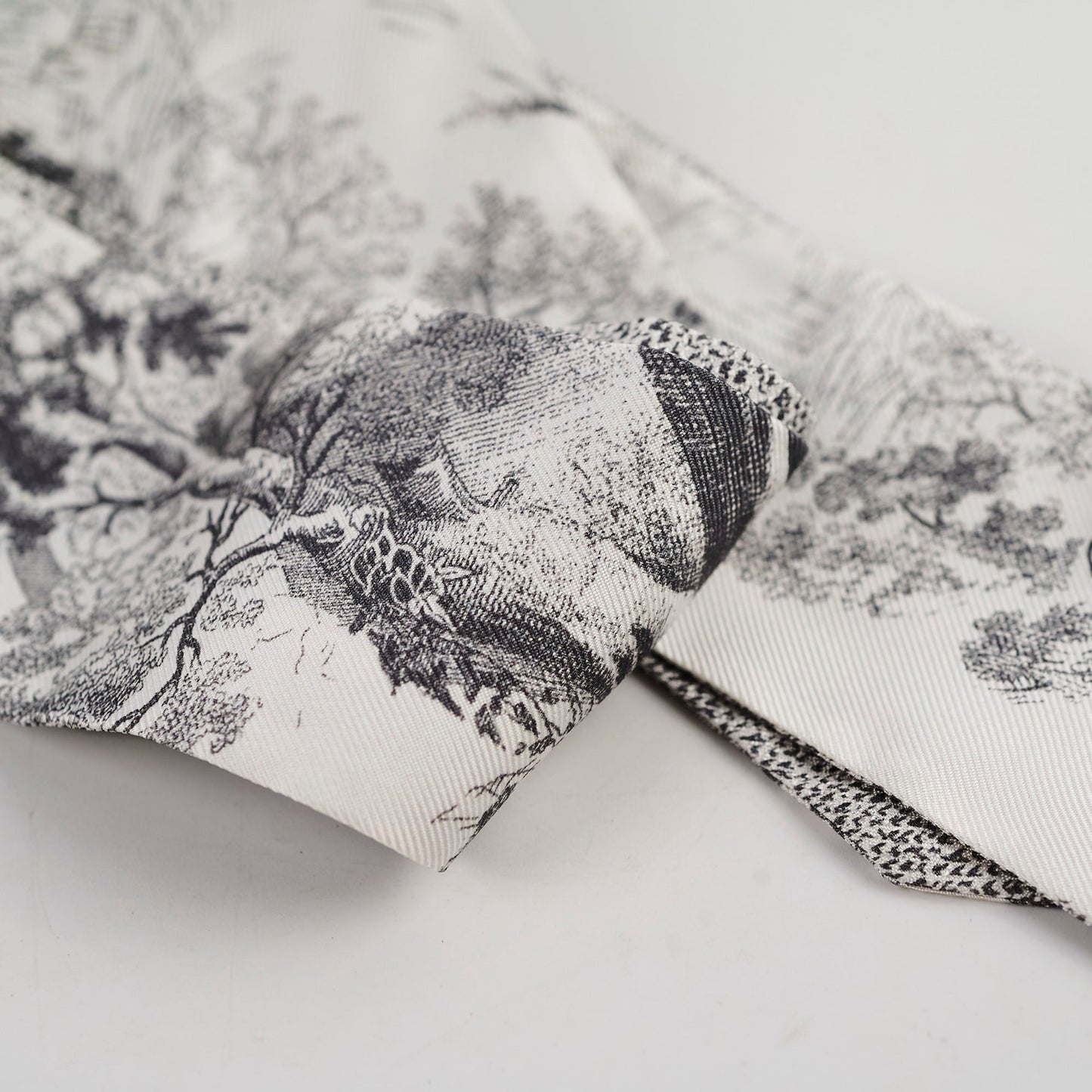 Dior Twilly Toile de Jouy Sauvage Mitzah Scarf Grey