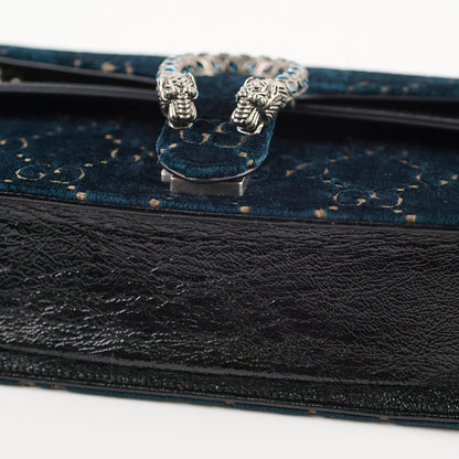 Gucci Dionysus Small Shoulder Bag Navy Velvet
