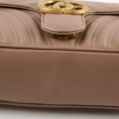 Gucci Marmont Small Shoulder Bag Beige / Dusty Pink
