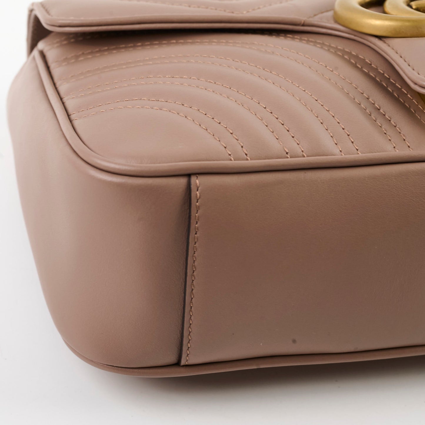 Gucci Marmont Small Shoulder Bag Beige / Dusty Pink