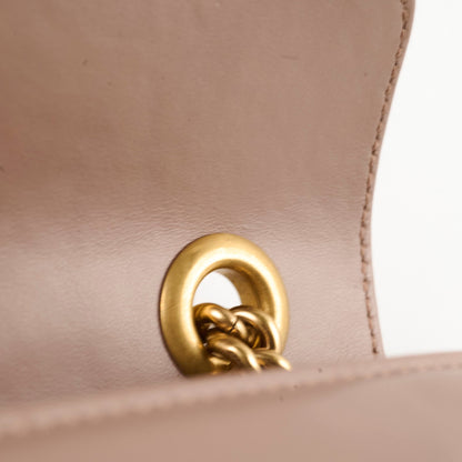 Gucci Marmont Small Shoulder Bag Beige / Dusty Pink