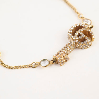 Gucci Double GG Gold Key Bracelet Costume Jewellery
