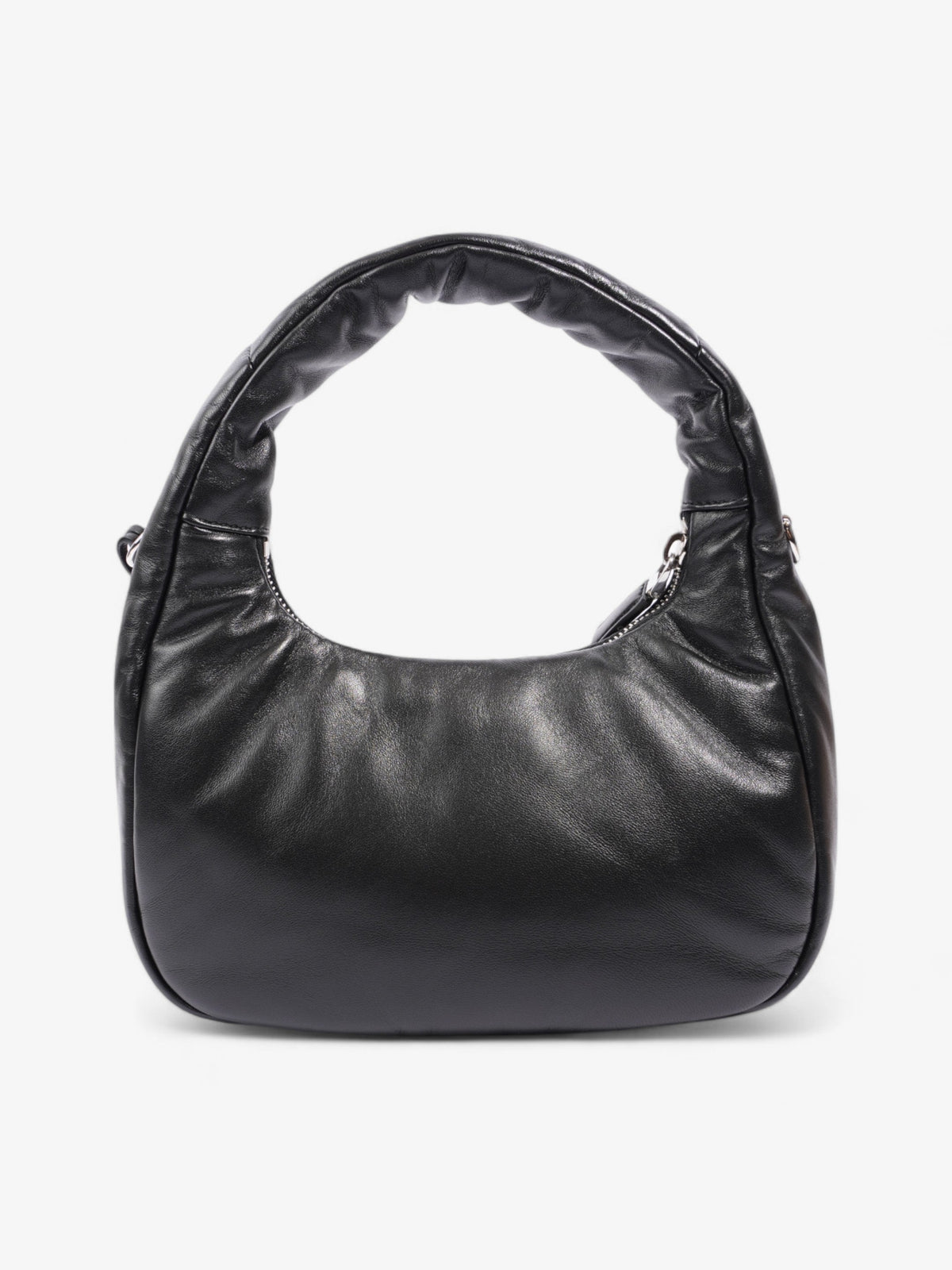 Prada Soft Padded Shoulder Bag Black Nappa Leather