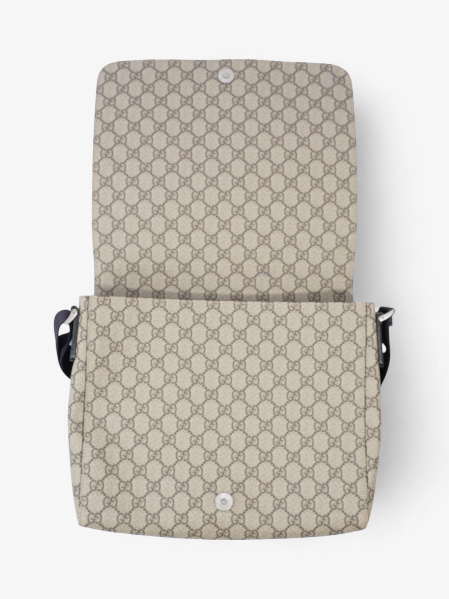 Gucci Web Messenger GG Supreme / Green / Red Canvas