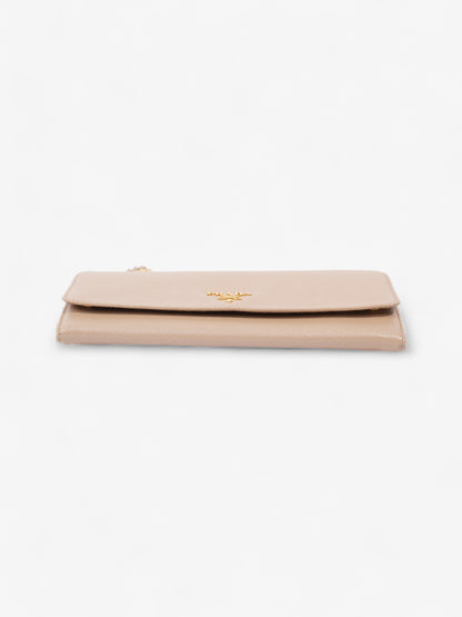 Prada Cameo Wallet on Chain Rose Beige  Saffiano Leather