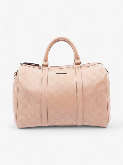 Gucci Boston Bag Rose Beige Guccissima Embossed Leather Medium