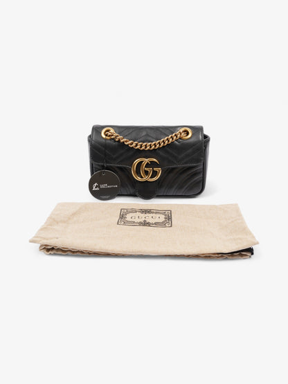 Gucci GG Marmont Black Matelasse Leather Mini