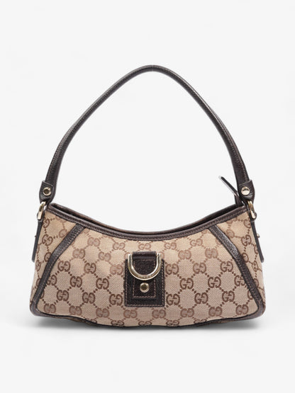 Gucci Abbey Beige And Ebony GG Supreme / Brown Canvas