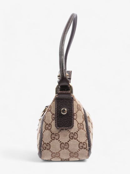 Gucci Abbey Beige And Ebony GG Supreme / Brown Canvas