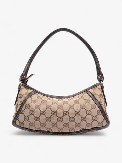Gucci Abbey Beige And Ebony GG Supreme / Brown Canvas