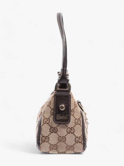 Gucci Abbey Beige And Ebony GG Supreme / Brown Canvas