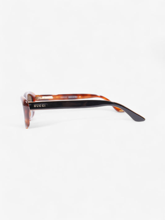 Gucci Vintage Sunglasses Black / Tortoise Acetate 135mm