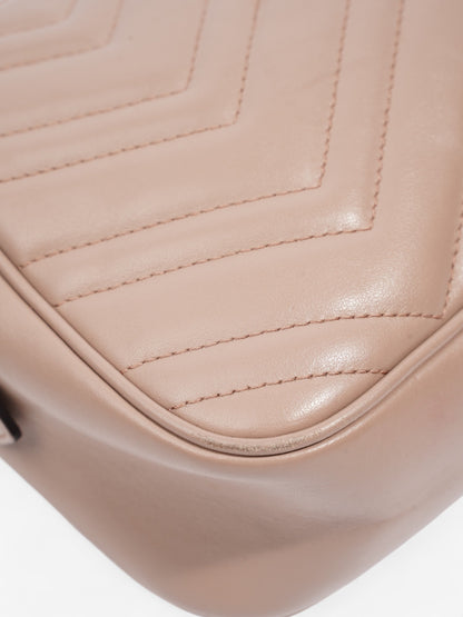 Gucci GG Marmont Rose Beige  Matelasse Leather Small