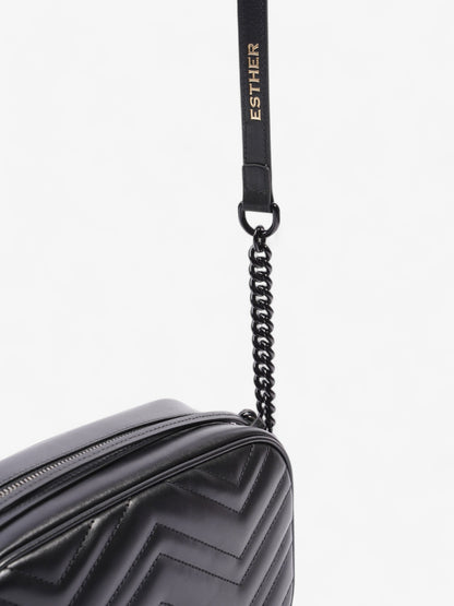 Gucci Marmont Black Matelasse Leather Small