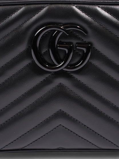 Gucci Marmont Black Matelasse Leather Small