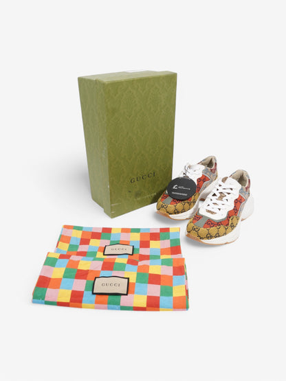 Gucci Rhyton Red / Yellow Canvas EU 40 UK 7