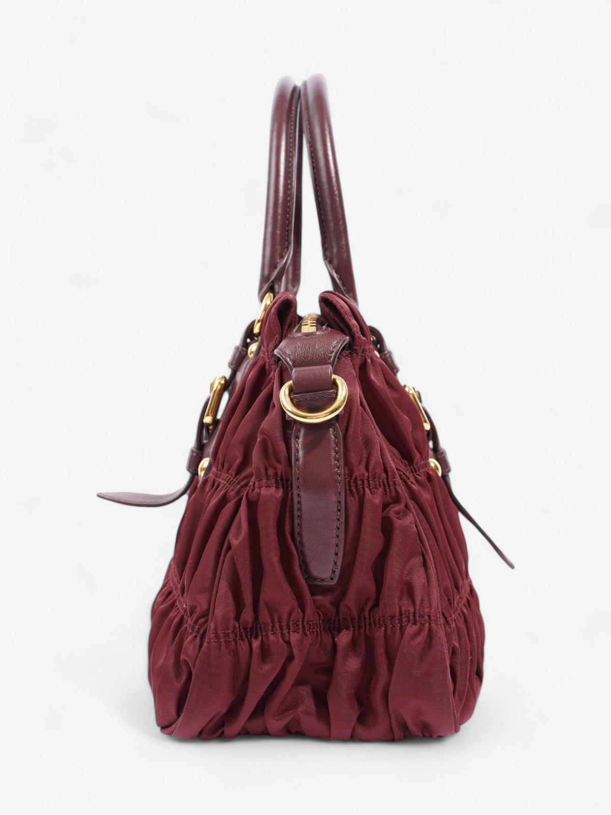 Prada Tessuto Gaufre Dark Red Nylon